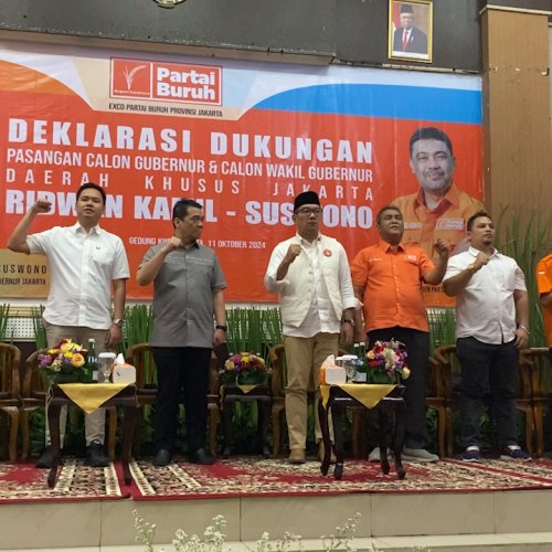 Partai Buruh Resmi Dukung Paslon Ridwan Kamil-Suswono di Pilkada Jakarta