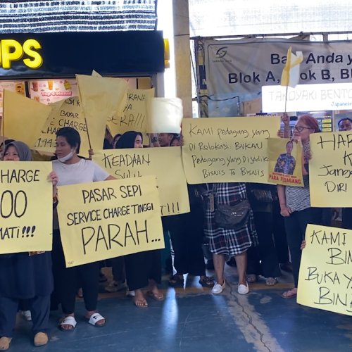 Pedagang JPM Tanah Abang Demo, Tutut Perumda Sarana Jaya Turunkan Harga Sewa