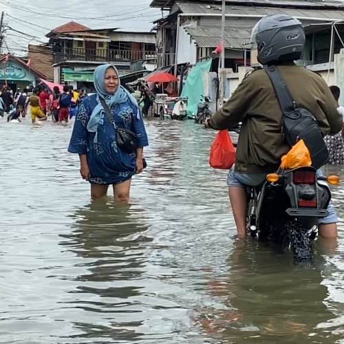 Banjir Rob Landa Wilayah Muara Angke Jakarta Utara, BPBD: Ketinggian Capai 110 CM