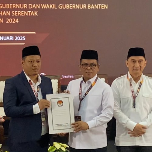 KPU Tetapkan Andra-Dimyati Sebagai Gubernur dan Wakil Gubernur Banten Terpilih, Dilantik 7 Februari?