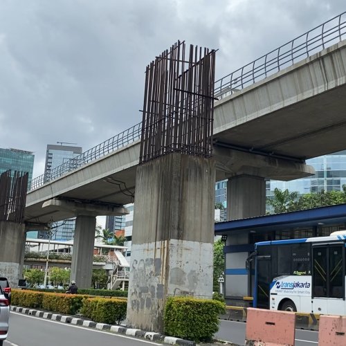 Tiang Monorel Mangkrak di Jakarta Ingin Disulap Jadi Jalur Sepeda, Komunitas Sepeda: Aneh