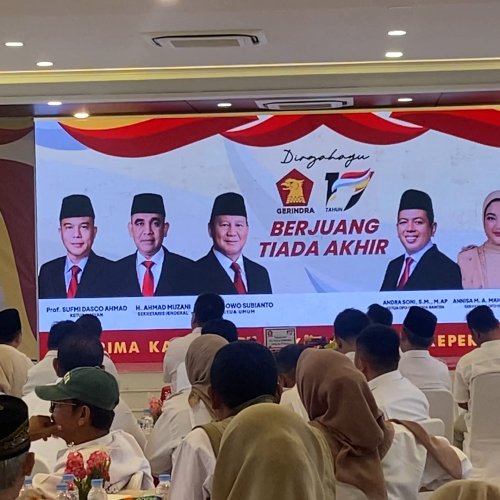 Andra Soni Perintahkan Kader Gerindra Dukung Program Pemerintah