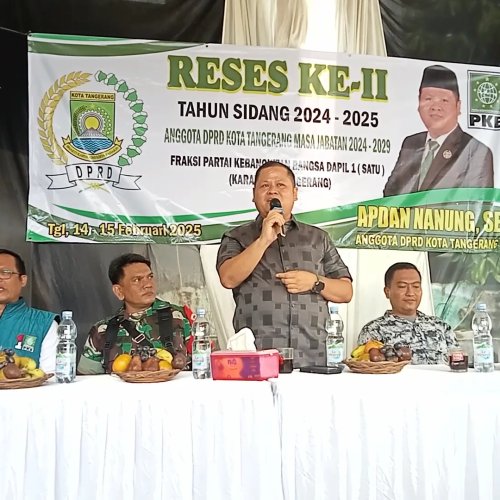 Gelar Reses di Kampung Baru Kota Tangerang Afdan Nanung Tampung Usulan Warga