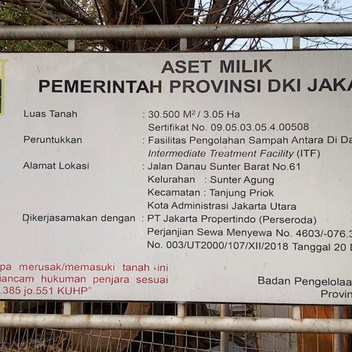 Proyek Sampah ITF Dihentikan 2023, Bagaimana Nasib Lahan yang Sudah Disewa Jakpro 28 Tahun?
