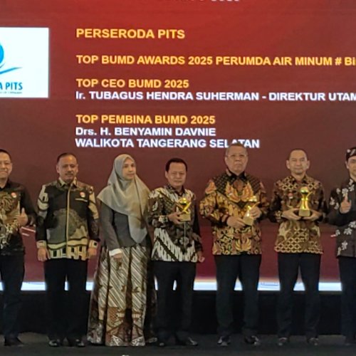 PT PITS Raih Bintang 5 dan Benyamin Dinobatkan Dewan Pembina Terbaik di BUMD Award