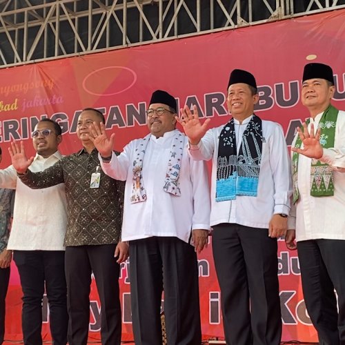 Hadiri Puncak Perayaan MayDay 2025, Wagub Rano Harap Kolaborasi Perkuat Eksistensi