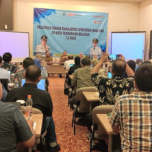 BKPSDM Kota Tangsel Gelar Pelatihan Teknis Manajemen Strategis ASN